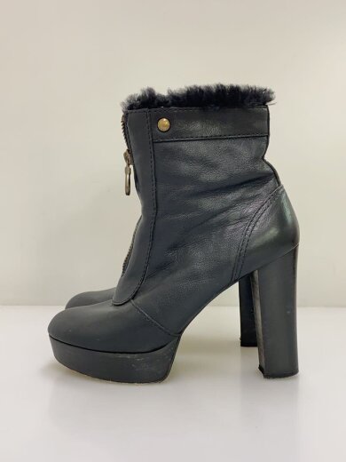 商品画像：センタージップムートンショートブーツ/5/BLK/レザー 1