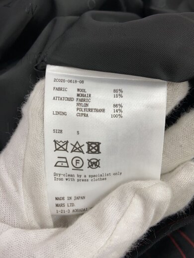 商品画像：スカート/S/ウール/BLK/ストライプ/2C025-0618-08 5