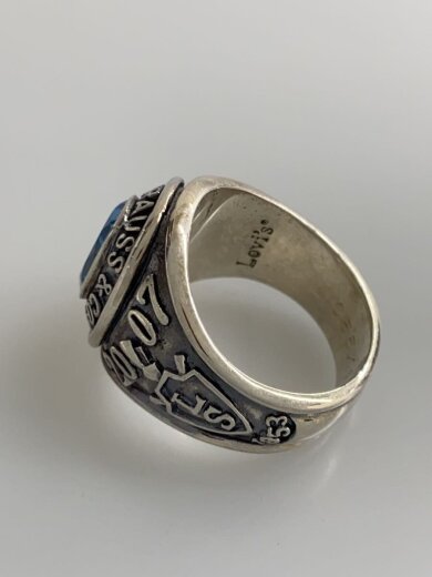 商品画像：リング/SV925/19号/BLU/メンズ 4