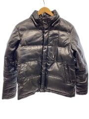 ホースレザーダウンジャケット/M/馬革/BLK