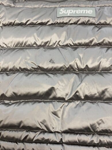 商品画像：Micro Down Half Zip Hooded/L/ナイロン/SLV/シミ有 6