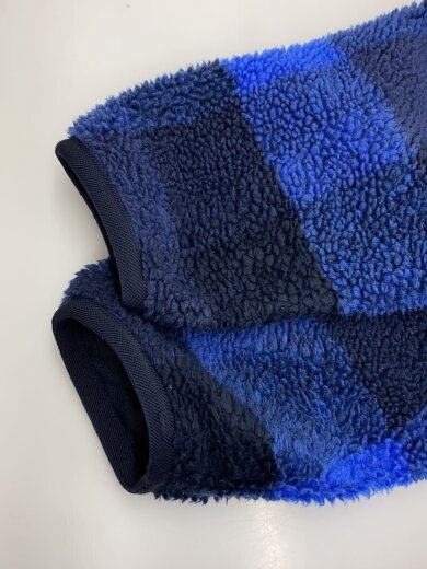 商品画像：フリースジャケット/XXL/ポリエステル/BLU/チェック/FZ0898-475 5