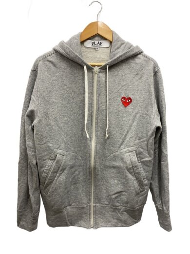 商品画像：ジップパーカー/M/コットン/GRY/AX-T168 1