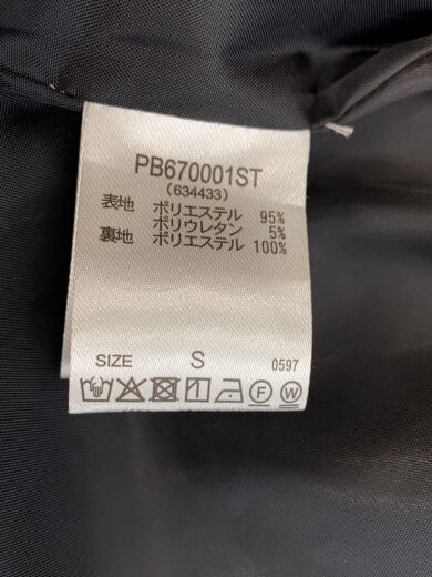 商品画像：イージーケア2WAYショルダージャケット/S/ポリエステル/BLK/ストライプ/634433 4