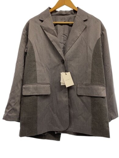 商品画像：チェックMIXジャケット/M/ポリエステル/GRY/PB570043TS 1