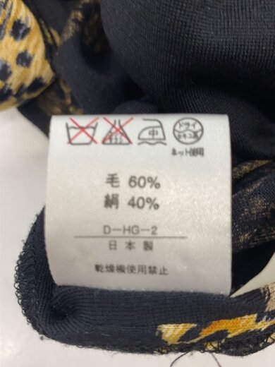 商品画像：レオパードフェザー 長袖シャツ/L/ウール/BLK 5