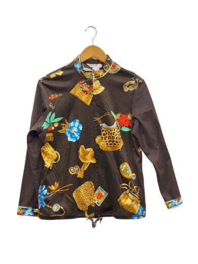 商品画像：バッグ・宝石柄 ジャケット/L/コットン/BRW 1