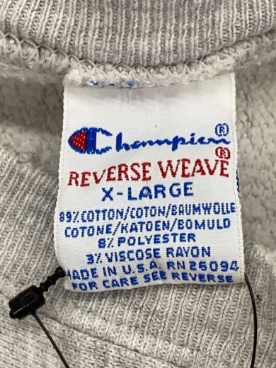 商品画像：90s Reverse Weave MIAMI TENNIS スウェット/XL/コットン/GRY// 3