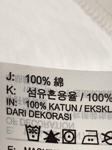 商品画像：Tシャツ/XL/コットン/WHT/HJ8385-100// 4
