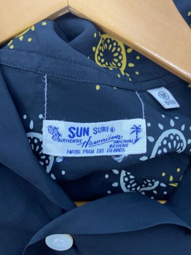 商品画像：アロハシャツ/M/レーヨン/BLK/総柄/SS35664// 3