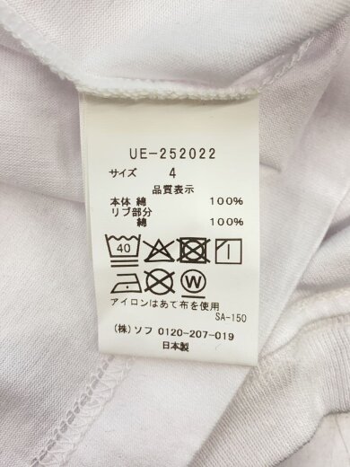 商品画像：タグ付 2025AW IN-PROCESS PRINT L/S TEE/4/コットン/WHT/UE-252022 4