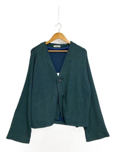 商品画像：Big Waffle Cardigan/3/コットン/GRN/M223-0703// 1