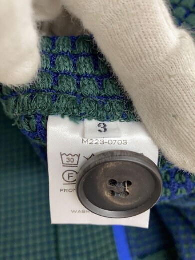 商品画像：Big Waffle Cardigan/3/コットン/GRN/M223-0703// 4