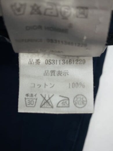 画像：Dior HOMMEカーゴパンツ/48/コットン/NVY/無地/0S31134612295