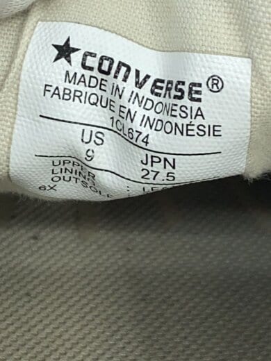 商品画像：ローカットスニーカー/27.5cm/BLK/キャンバス/1CL674 5