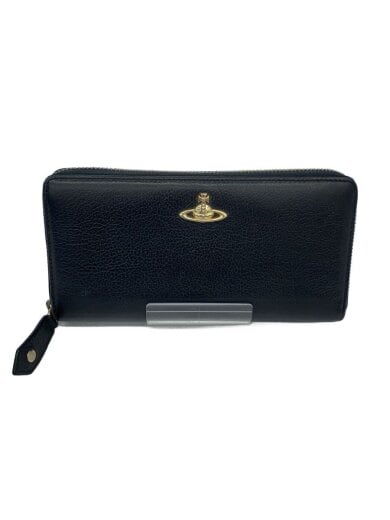 商品画像：長財布/レザー/BLK/無地/メンズ 1