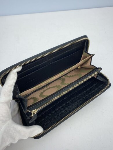 商品画像：長財布/レザー/BLK/無地/メンズ 4