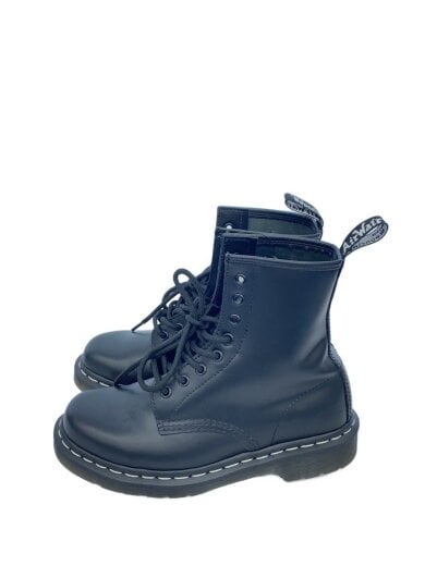 商品画像：1460 WS/ホワイトステッチ/8ホールレースアップブーツ/UK5/BLK/24758001 1