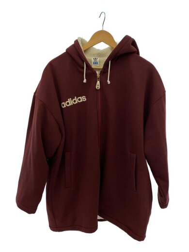 商品画像：ジップパーカー/M/ポリエステル/BRD/ADS-8705 1