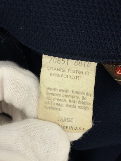 商品画像：70s/USA製/Gentlemans Jeans/シャツジャケット/L/ポリエステル/NVY 4