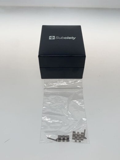 商品画像：クォーツ腕時計/アナログ/ステンレス/BLK/SLV 6