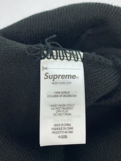 商品画像：24FW/CREST BEANIE/ニットキャップ/--/アクリル/BLK/メンズ 5