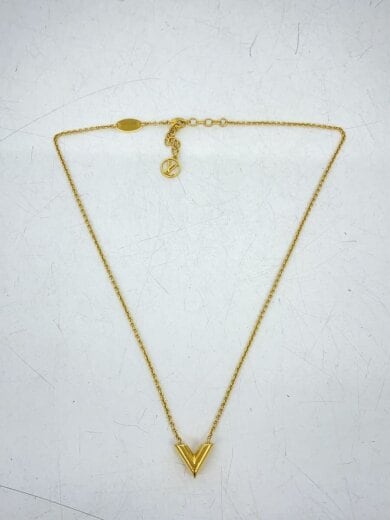 商品画像：ネックレス・エセンシャルV/メッキ/GLD/トップ有/レディース 2