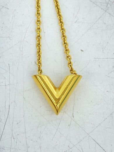 商品画像：ネックレス・エセンシャルV/メッキ/GLD/トップ有/レディース 5