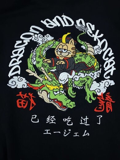 商品画像：ジップパーカー/FREE/コットン/BLK/AG23-E02// 6