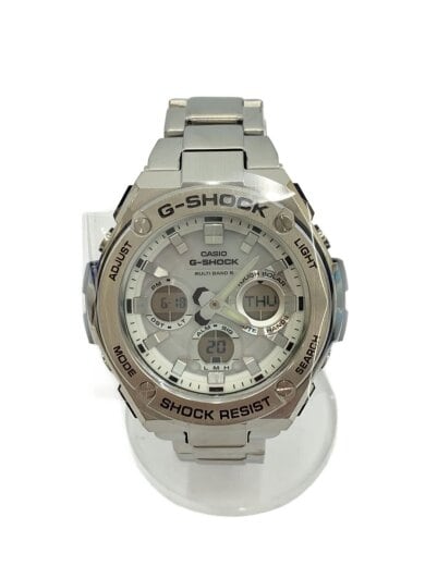 商品画像：ソーラー腕時計・G-SHOCK/デジアナ/ステンレス/SLV/SLV 1