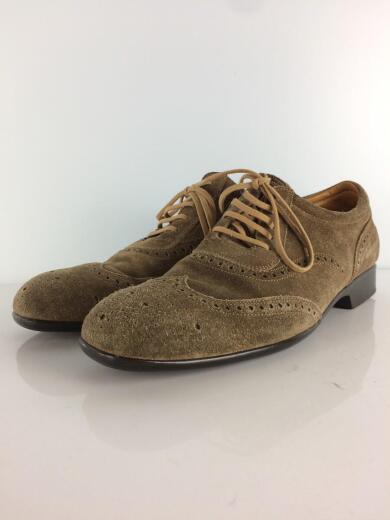 画像：J.M.WESTONコンフォートシューズ/ウィングチップ/スレ・ヨゴレ/UK7/BEG/スウェード1