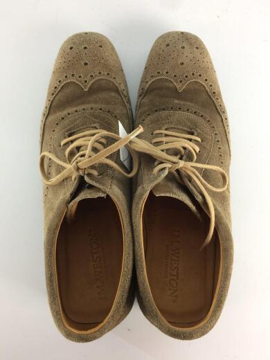 画像：J.M.WESTONコンフォートシューズ/ウィングチップ/スレ・ヨゴレ/UK7/BEG/スウェード4