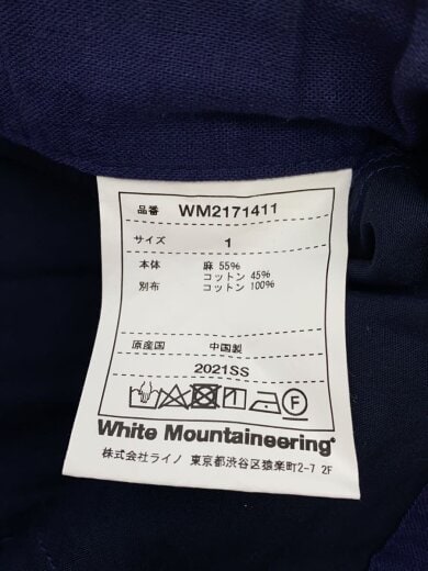 画像：WHITE MOUNTAINEERING × GRAMICCIDARTED SHORT PANTS/ショートパンツ/1/リネン/NVY/WM2171411//5