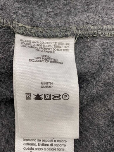 商品画像：フリースベスト/3X/使用感有/ポリエステル/GRY/AS1535// 4