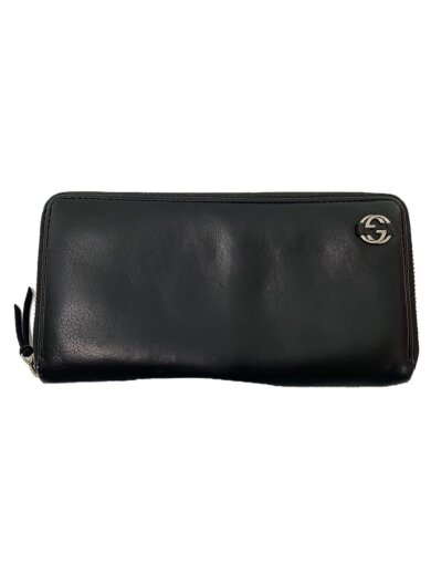 画像：GUCCI長財布/レザー/BLK/メンズ/308796・21841