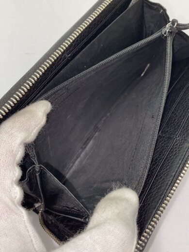 画像：GUCCI長財布/レザー/BLK/メンズ/308796・21845