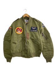 フライトジャケット/42/ナイロン/KHK/L-2B