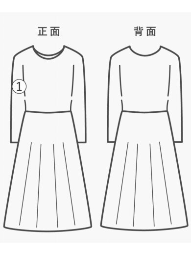 商品画像：着用感有/16SS/切替ワンピース/36/ポリエステル/GRN/無地/S52CT0111// 8