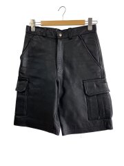 ショートパンツ/32/レザー/BLK