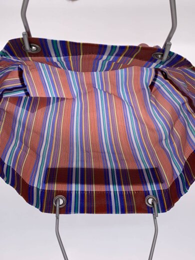 商品画像：フラワー カフェ/トートバッグ/PVC/マルチカラー/ストライプ// 6