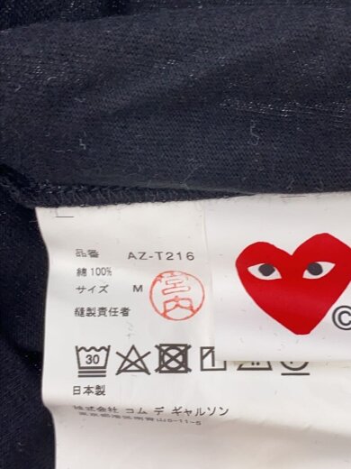 商品画像：ゴールドハートTシャツ/M/コットン/BLK/AZ-T216 4