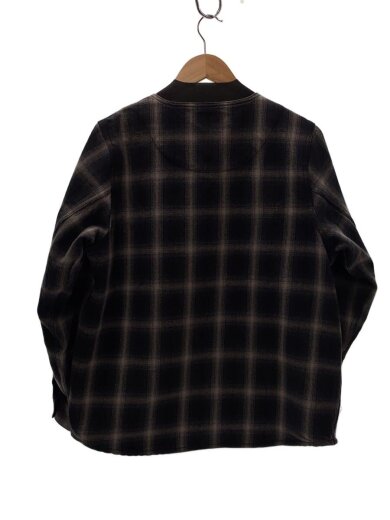 商品画像：カーディガン(薄手)/M/コットン/BLK/チェック/102236100 2
