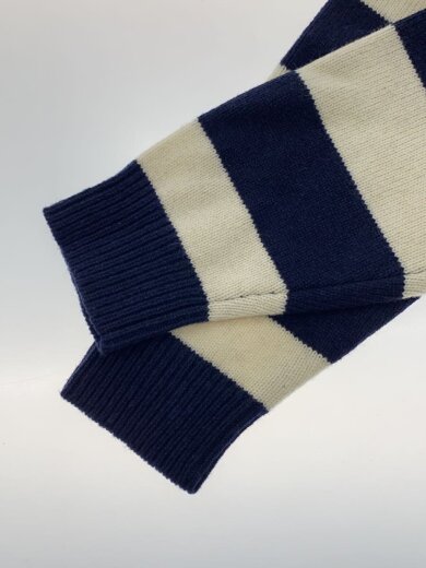 商品画像：ニット・セーター(薄手)/L/ウール/NVY/ボーダー 5