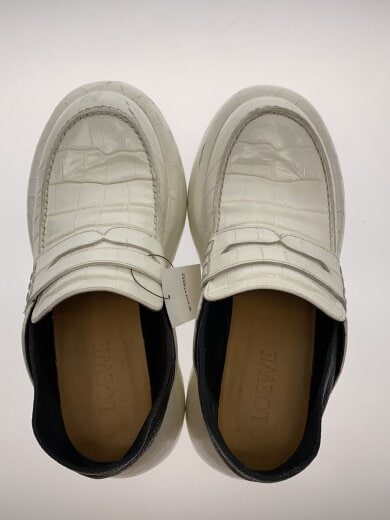 商品画像：ウェッジスリップオンローファー/38/WHT/レザー 3