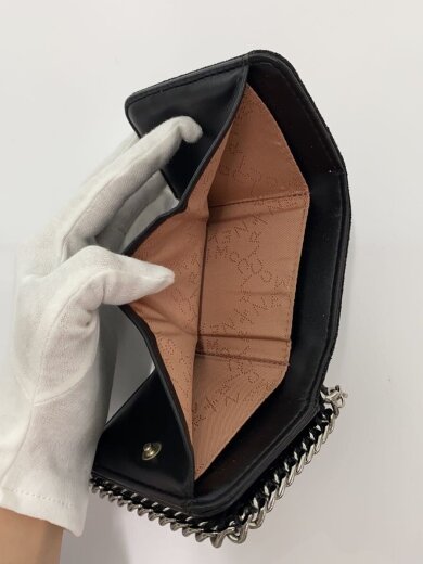 商品画像：汚れ有/3つ折り財布/--/BLK/レディース 6