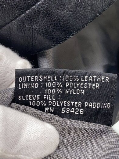 商品画像：レザージャケット・ブルゾン/XL/レザー/BLK/無地// 4