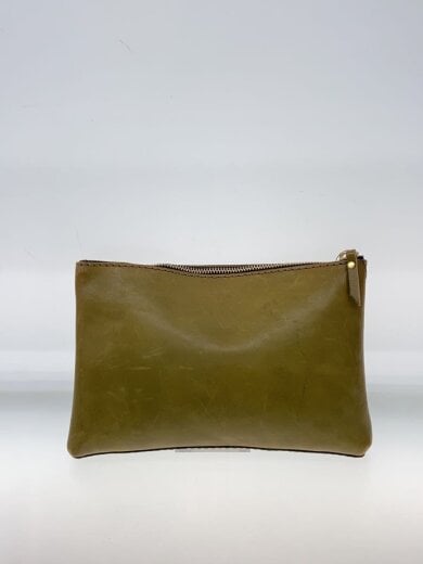 商品画像：シミ有/ポーチ/レザー/KHK// 3