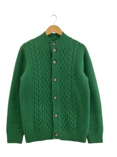 商品画像：カーディガン(薄手)/38/ウール/GRN/無地/H1N34-446-75 1