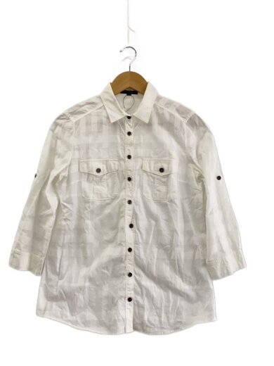 商品画像：７分袖シャツ/38/コットン/WHT/チェック/B1M07-416-02 1