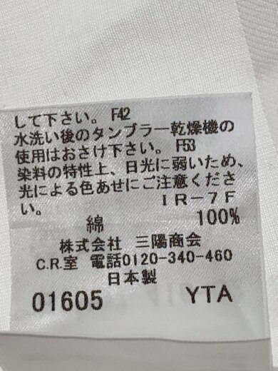 商品画像：７分袖シャツ/38/コットン/WHT/チェック/B1M07-416-02 4